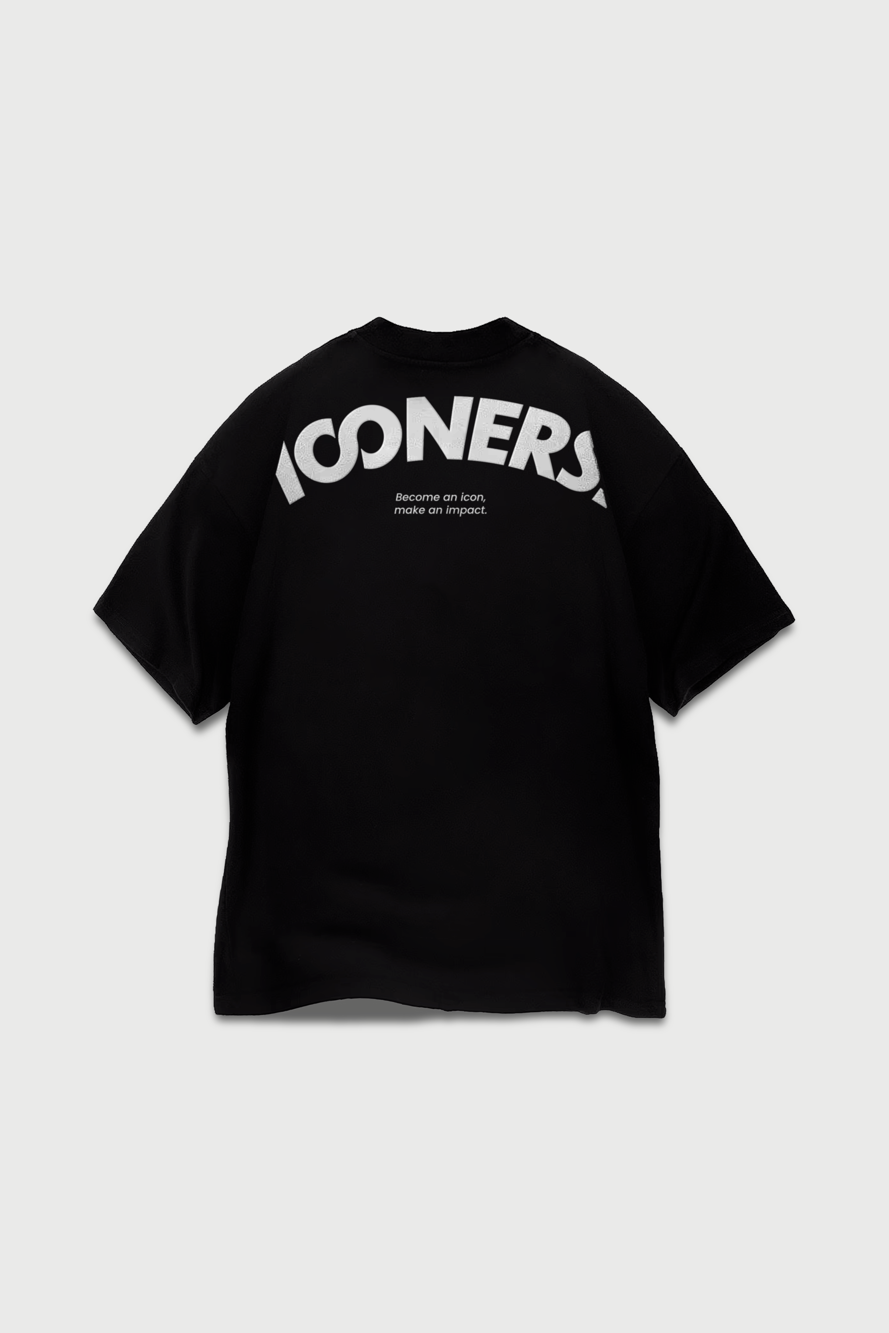 ICONERS Black Essentials - Camiseta Negra Básica