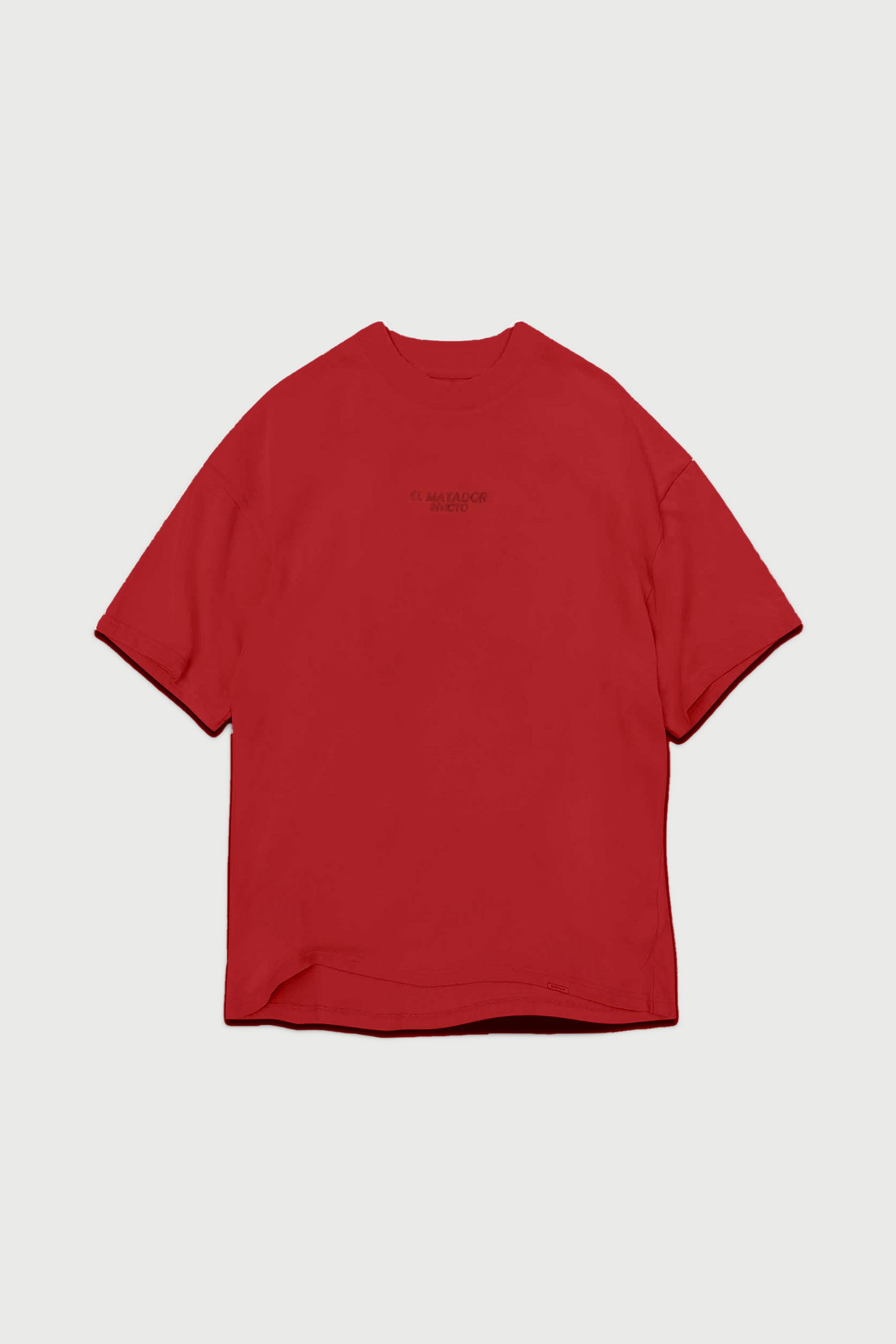 ICONERS Red Invicto Tee - Camiseta Roja con Personalidad